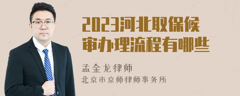 2023河北取保候审办理流程有哪些