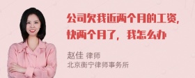 公司欠我近两个月的工资，快两个月了，我怎么办