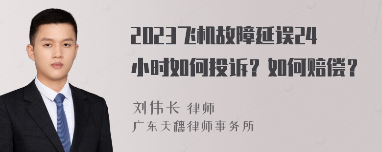 2023飞机故障延误24小时如何投诉？如何赔偿？