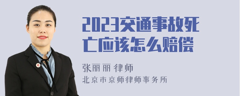 2023交通事故死亡应该怎么赔偿