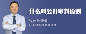 什么叫公开审判原则