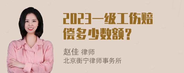 2023一级工伤赔偿多少数额？