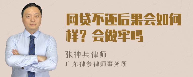 网贷不还后果会如何样？会做牢吗