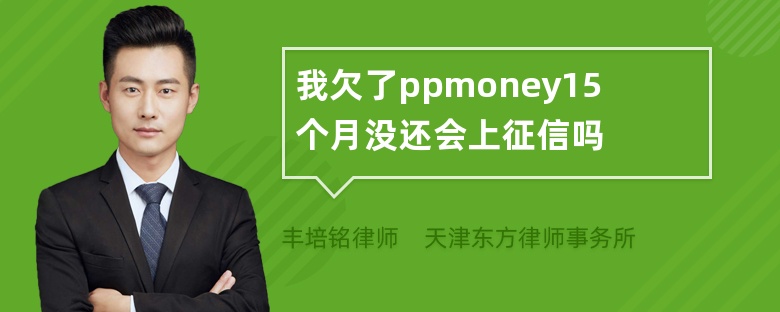 我欠了ppmoney15个月没还会上征信吗