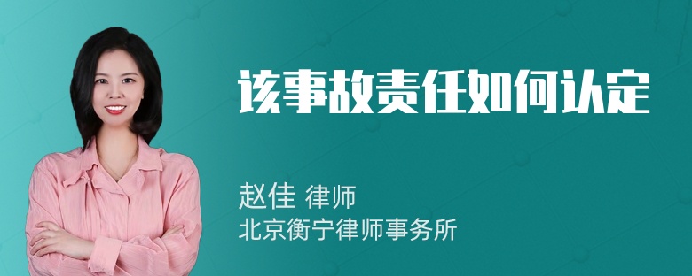 该事故责任如何认定