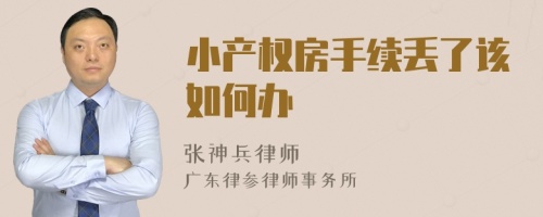 小产权房手续丢了该如何办