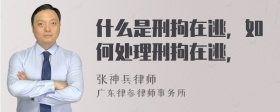 什么是刑拘在逃，如何处理刑拘在逃，