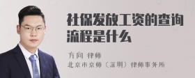 社保发放工资的查询流程是什么