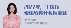 2022年，工伤九级伤残按什么标准算