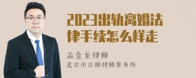 2023出轨离婚法律手续怎么样走