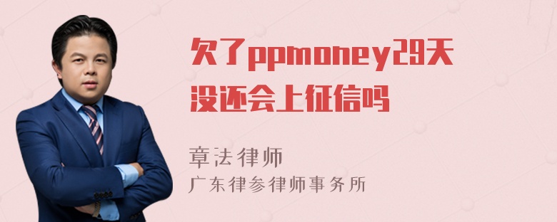 欠了ppmoney29天没还会上征信吗