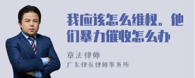 我应该怎么维权。他们暴力催收怎么办