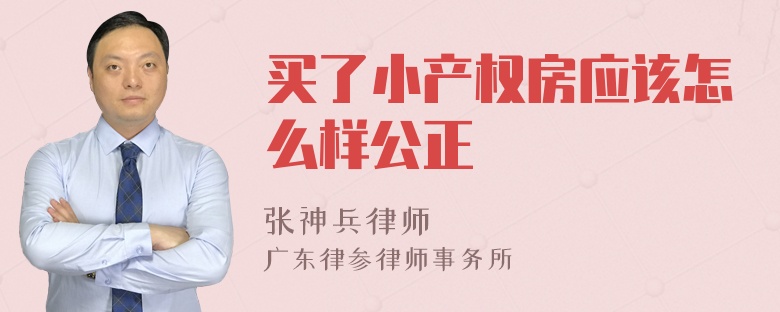 买了小产权房应该怎么样公正