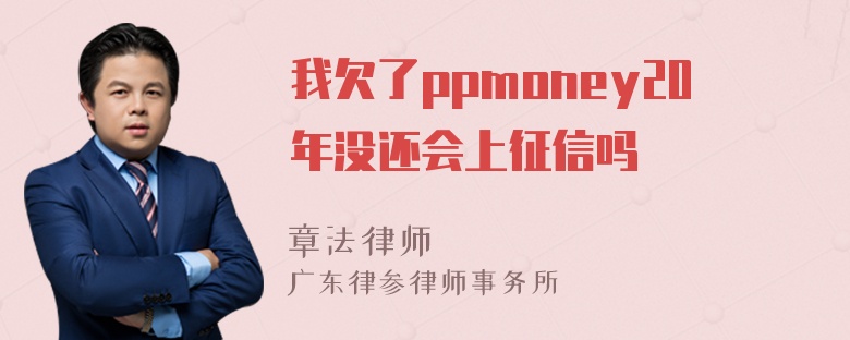 我欠了ppmoney20年没还会上征信吗