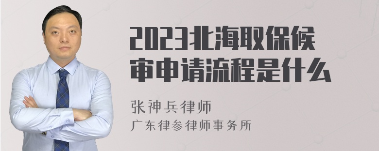 2023北海取保候审申请流程是什么