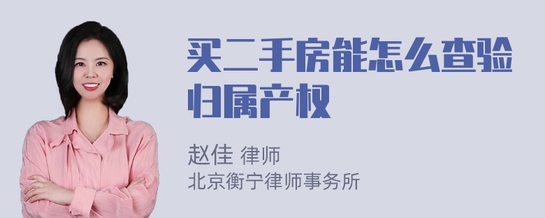 买二手房能怎么查验归属产权