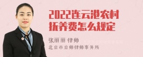 2022连云港农村抚养费怎么规定