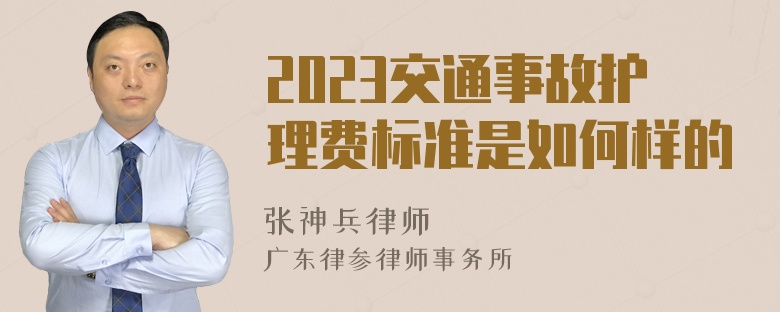 2023交通事故护理费标准是如何样的