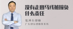 没有走斑马线被撞负什么责任