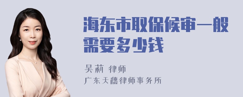 海东市取保候审一般需要多少钱