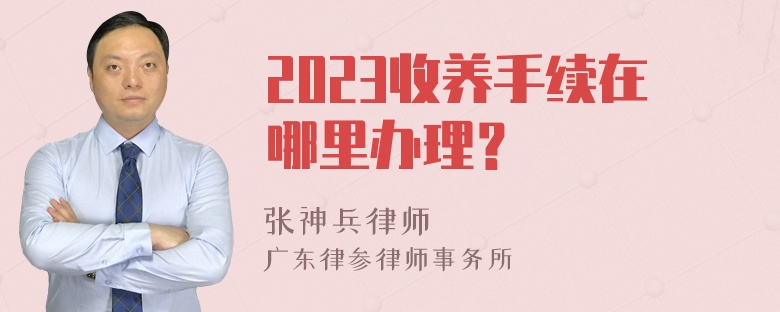 2023收养手续在哪里办理？