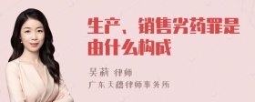 生产、销售劣药罪是由什么构成