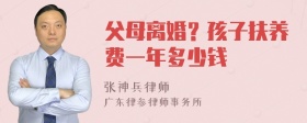 父母离婚？孩子扶养费一年多少钱