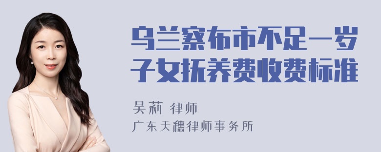 乌兰察布市不足一岁子女抚养费收费标准