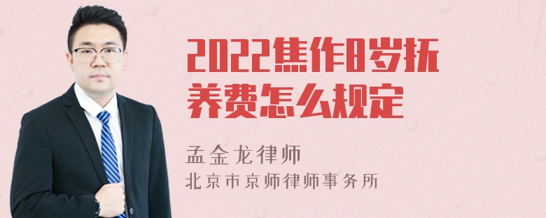 2022焦作8岁抚养费怎么规定