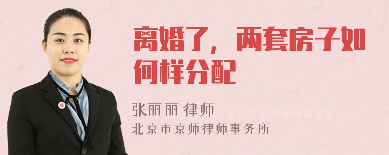 离婚了，两套房子如何样分配