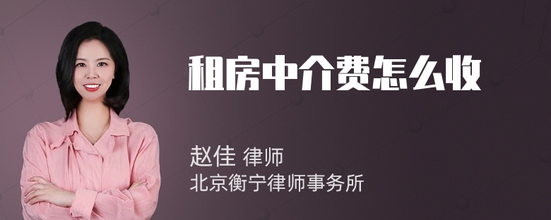 租房中介费怎么收