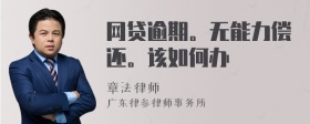 网贷逾期。无能力偿还。该如何办