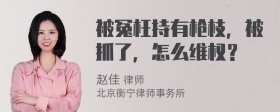 被冤枉持有枪枝，被抓了，怎么维权？