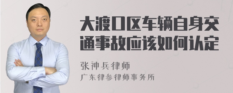 大渡口区车辆自身交通事故应该如何认定