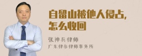 自留山被他人侵占，怎么收回