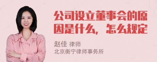 公司设立董事会的原因是什么，怎么规定