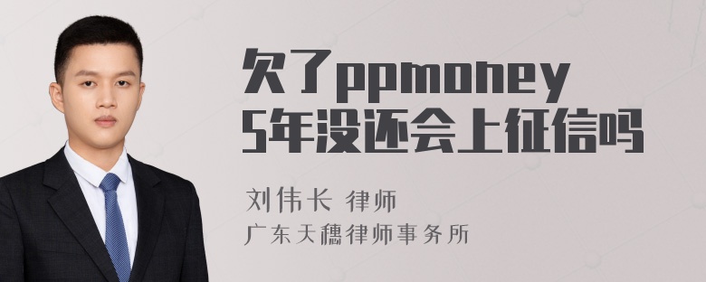 欠了ppmoney5年没还会上征信吗