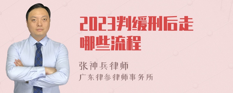 2023判缓刑后走哪些流程