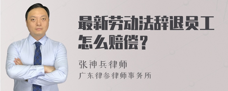 最新劳动法辞退员工怎么赔偿？