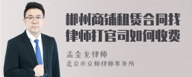 郴州商铺租赁合同找律师打官司如何收费