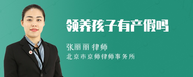 领养孩子有产假吗
