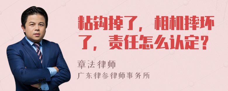 粘钩掉了，相机摔坏了，责任怎么认定？