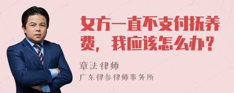 女方一直不支付抚养费，我应该怎么办？