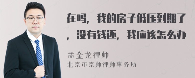 在吗，我的房子低压到期了，没有钱还，我应该怎么办