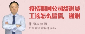 疫情期间公司辞退员工该怎么赔偿，谢谢