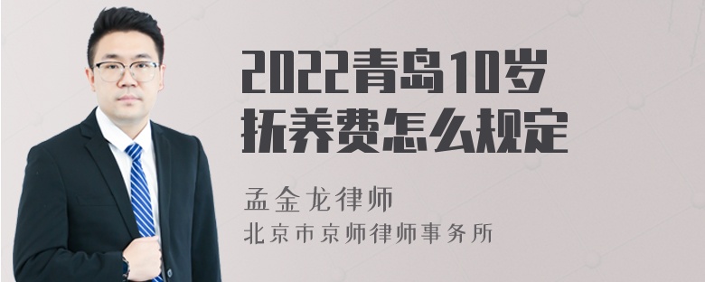 2022青岛10岁抚养费怎么规定