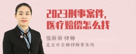 2023刑事案件，医疗赔偿怎么找