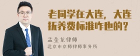 老同学在大连，大连抚养费标准咋也的？