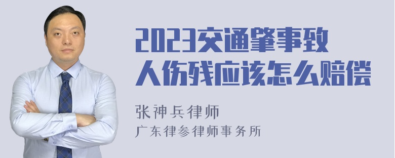 2023交通肇事致人伤残应该怎么赔偿