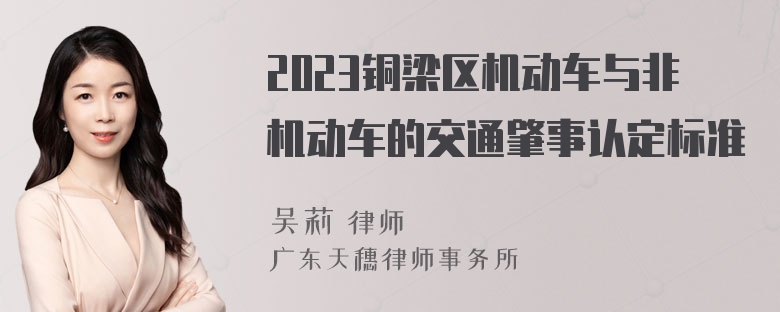 2023铜梁区机动车与非机动车的交通肇事认定标准